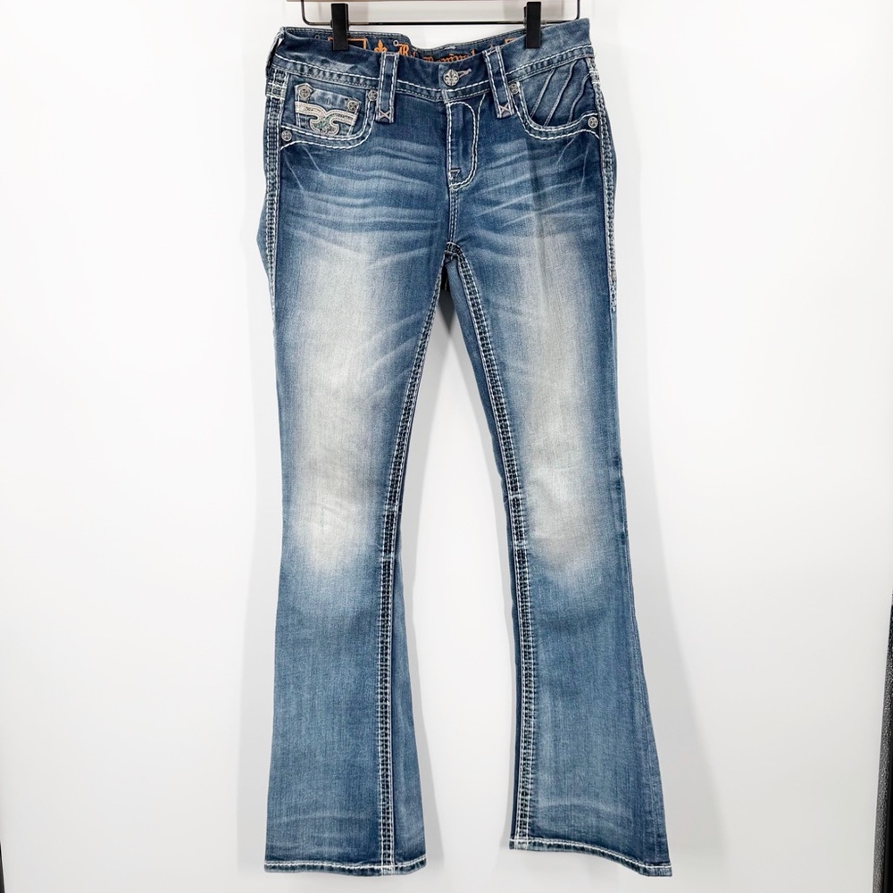 Rock Revival Hyero Mid Rise Boot Cut Jeans